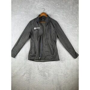 The North Face fleece jacket with SMC embroidered on right front sz L women